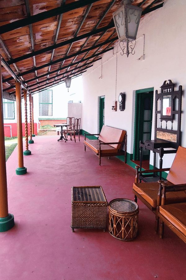 Patio Overlooking the Inner Courtyard at Sett Heritage Guest House
